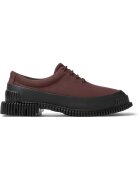 Camper Pantofi de piele nabuc cu toc masiv - Rosu/Negru