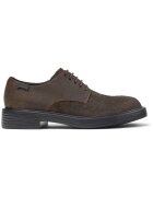 Camper Pantofi derby de piele nabuc Dean - Maro inchis