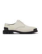 Camper Pantofi din piele cu sireturi - Bej deschis