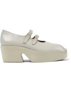 Camper Pantofi Mary Jane din piele cu toc masiv Billie - Bej deschis