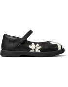 Camper Pantofi Mary Jane din piele Duet Twins 8507 - Negru/Alb murdar