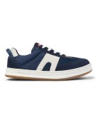 Camper Pantofi sport cu garnituri de piele si piele intoarsa Runner Four - Albastru inchis