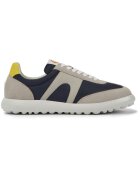 Camper Pantofi sport cu garnituri din piele Pelotas XLF 8593 - Albastru ultramarin/Grej