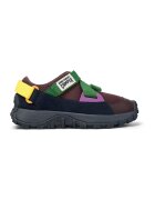 Camper Pantofi sport cu garnituri din piele si velcro - Maro/Bleumarin