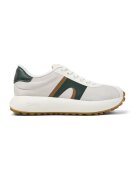 Camper Pantofi sport de plasa cu insertii de material sintetic - Alb/Verde padure/Caramel