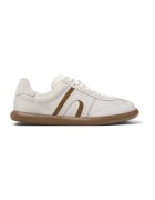 Camper Pantofi sport din piele intoarsa cu insertii din plasa - Maro deschis/Alb murdar