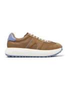 Camper Pantofi sport flatform din piele - Albastru lavanda/Caramel