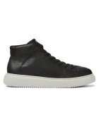 Camper Pantofi sport high-top din piele Runner K21 1237 - Alb/Negru