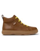 Camper Pantofi sport inalti din piele Kiddo 8519 - Maro scortisoara/Galben pai