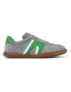 Camper Pantofi sport Pelotas Soller de piele nabuc - Alb/Verde/Gri deschis