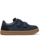 Camper Pantofi sport Runner Four de piele cu velcro - Albastru inchis