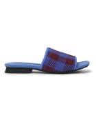 Camper Papuci cu model Twins - Visiniu/Albastru