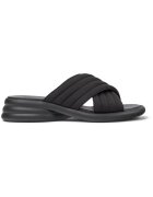 Camper Papuci wedge din material textil Spiro 27483 - Negru