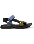 Camper Sandale cu model colorblock si inchidere velcro Karst - Albastru