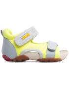 Camper Sandale cu segmente cu inchidere velcro dubla Ous - Galben/Gri