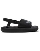 Camper Sandale de piele cu broderie - Negru