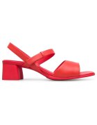 Camper Sandale de piele cu toc masiv Katie 27183 - Rosu