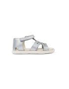 Camper Sandale de piele cu velcro - Argintiu