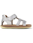 Camper Sandale de piele cu velcro Bicho Bicho - Argintiu
