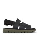 Camper Sandale de piele si material textil Oruga - Negru