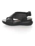 Camper Sandale slingback - cu platforma - de piele Balloon - Negru