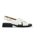 Camper Sandale slingback de piele Dana - Alb optic