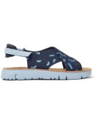 Camper Sandale slingback de piele nabuc Oruga 27397 - Albastru