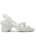 Camper Sandale slingback unisex cu toc masiv Kobarah - Alb optic