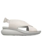 Camper Sandale wedge de piele Balloon - Alb