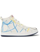 Camper Tenisi mid-high de piele Runner Four Twins 1727 - Alb/Albastru