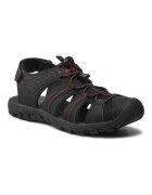 Campus Sandale barbati 300476147 - Piele ecologica/Textil - Negru - Negru