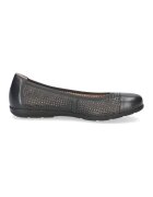 Caprice Balerini de piele cu design cu decupaje - Albastru ultramarin