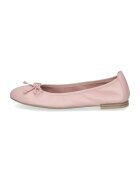Caprice Balerini din piele cu detaliu cu nod - Roz pastel