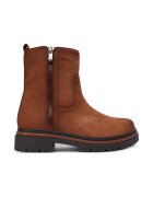 Caprice Botine dama Cognac - piele naturala - maro
