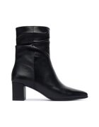 Caprice Botine dama pana la glezna - 305256782 - piele naturala - negru