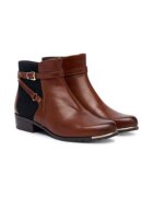 Caprice Botine dama piele naturala - Negru/Maro