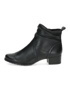 Caprice Botine din piele cu fermoar - Negru