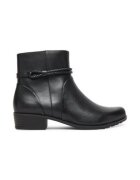 Caprice Botine din piele naturala - Negru