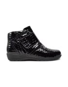 Caprice Botine Negru - Piele lacuita - Negru