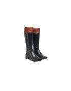 Caprice Cizme de calarie dama - piele naturala - negru maro