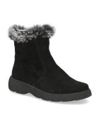 Caprice Ghete dama - piele naturala/textil - casual - negru