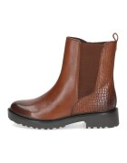 Caprice Ghete de piele cu segment textil - Maro scortisoara