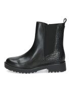Caprice Ghete de piele cu segment textil - Negru