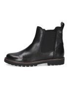 Caprice Ghete din piele cu model crocodil si segment din material textil - Negru