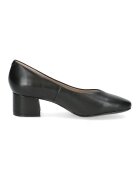 Caprice Pantofi de piele cu toc masiv - Negru