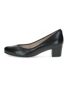 Caprice Pantofi de piele cu toc masiv - Negru