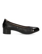 Caprice Pantofi de piele si piele ecologica cu toc masiv - Negru