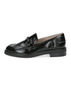Caprice Pantofi loafer de piele cu detaliu metalic - Negru