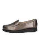 Caprice Pantofi loafer de piele cu talpa wedge si aspect texturat