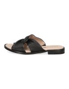 Caprice Papuci din piele - Negru/Maro nisip